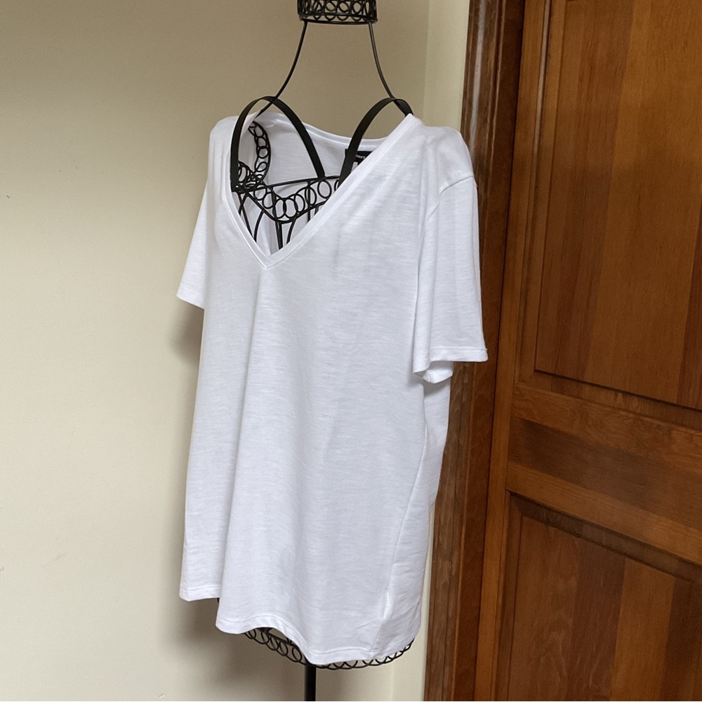 Theory Dayne B Short Sleeve V-neck Tee, Large, new - Picture 5 of 6